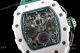 KV Factory Knockoff Richard Mille Green Rubber White Ceramic Replica Watch RM11-03 (2)_th.jpg